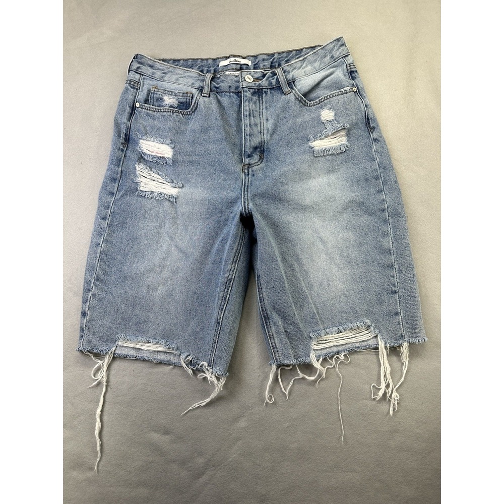 Sam Edelman High Rise Stiletto Bermuda Shorts Women's Size 14 Distressed